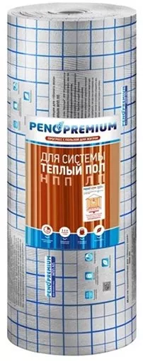 Теплоотражающий материал для теплого пола Пенотерм НПП ЛП 3*1200*25