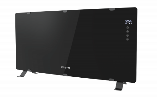 Конвектор Energolux серии Jungfrau со стеклянной панелью(черный) 2,2 кВт